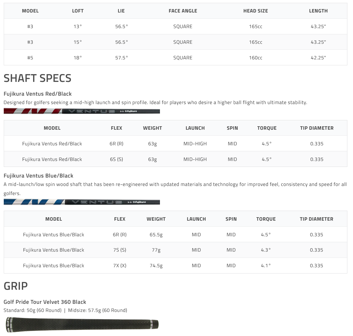 Exotics LS FW specs