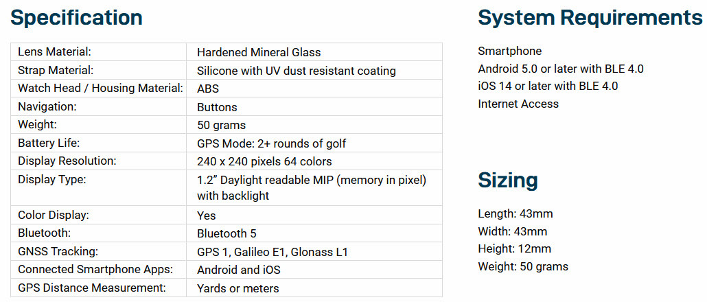 V5 Specs