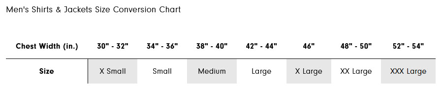 FootJoy Men's Hydrolite Rain Jacket 10 FJ Men Shirt Size Chart