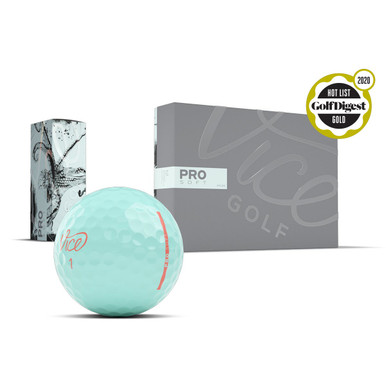 Vice Golf Pro Ice Blue Golf Balls, 1 Dozen