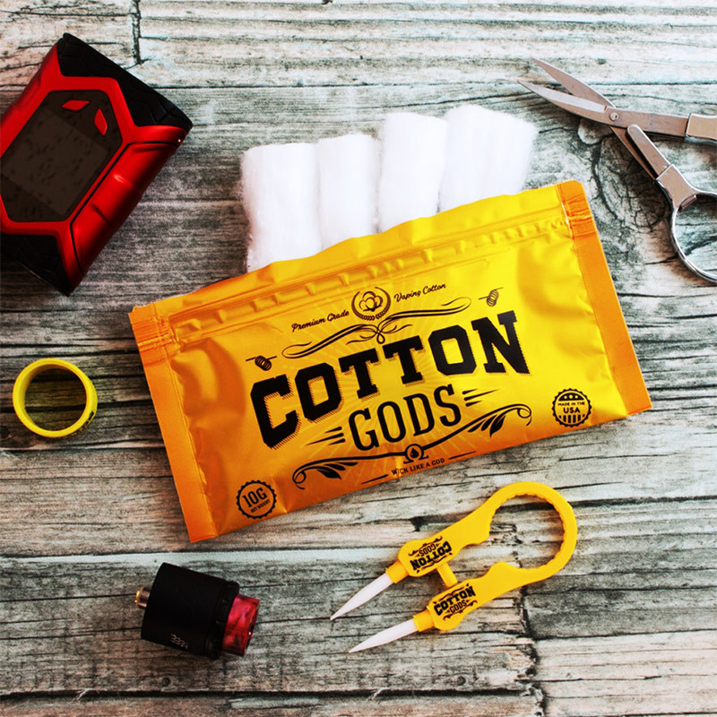uk vape carts review Cotton Gods organic cotton wick - 10g