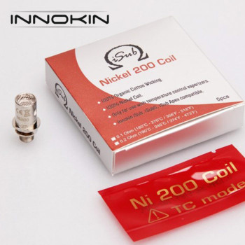 5 Pack - INNOKIN iSub Ni200 TC Atomisers