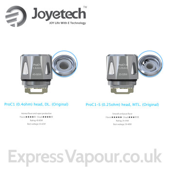 5 pack - Joyetech ProCore Aries atomisers