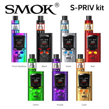 SMOK S-PRIV kit - TFV8 Big Baby 2ml light edition tank with S-PRIV Skull 225w Mod SMOK S-PRIV kit - TFV8 Big Baby 2ml light edition tank with S-PRIV Skull 225w Mod
