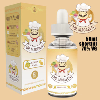Lemon Cake - Mr Macaron e-liquid - 70% VG - 50ml