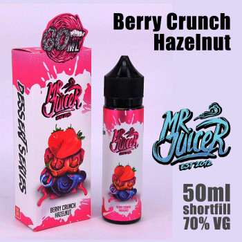 Berry Crunch Hazelnut - Mr Juicer e-liquid - 70% VG - 50m Berry Crunch Hazelnut - Mr Juicer e-liquid - 70% VG - 50m