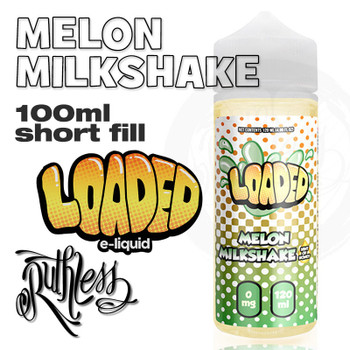 MELON MILKSHAKE by Loaded by Ruthless e-liquid - 70% VG - 100ml MELON MILKSHAKE by Loaded by Ruthless e-liquid - 70% VG - 100ml