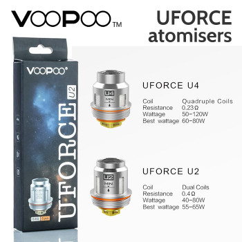 5 pack – VOOPOO UFORCE Atomisers