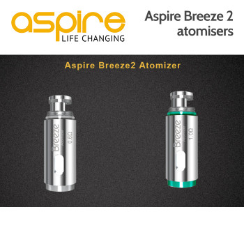 5 x Aspire Breeze Atomisers 5 x Aspire Breeze Atomisers