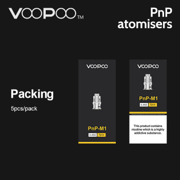 5 pack - VooPoo PnP Atomisers