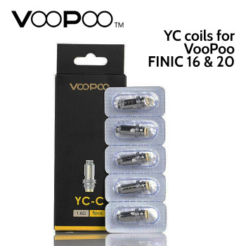 5 pack - YC Atomisers for VooPoo FINIC 5 pack - YC Atomisers for VooPoo FINIC
