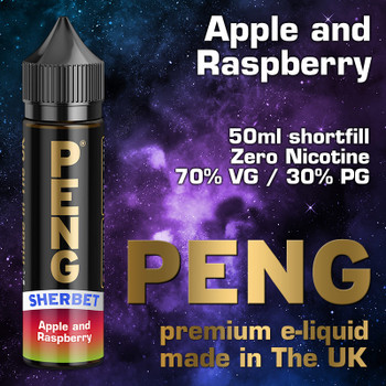 Apple and Raspberry - PENG e-liquid - 70% VG - 50ml Apple and Raspberry - PENG e-liquid - 70% VG - 50ml