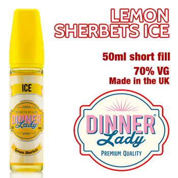 Lemon Sherbets Ice e-liquid by Dinner Lady – 70% VG – 50ml