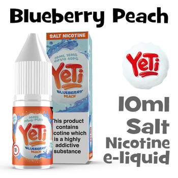 Blueberry Peach - Yeti Salt Nicotine eliquid - 10ml Blueberry Peach - Yeti Salt Nicotine eliquid - 10ml