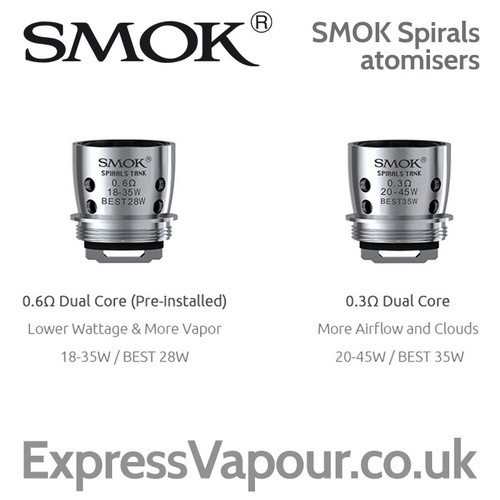 5 pack - Smok Spirals Tank Replacement Atomisers
