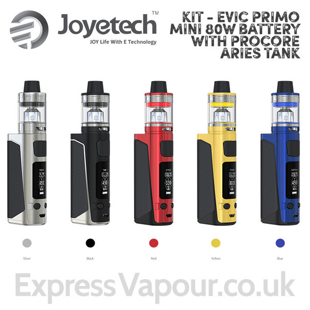Vaping kit - Joyetech eVic Primo Mini 80w Battery with ProCore Aries Tank