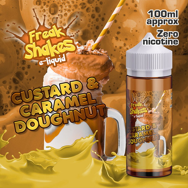 CUSTARD AND CARAMEL DOUGHNUT - Freak Shakes e-liquid - 70% VG - 100ml