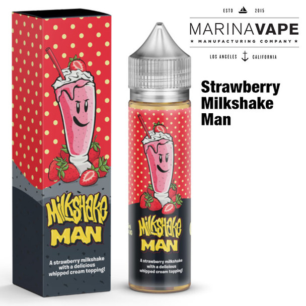 Strawberry Milkshake Man e-liquid - Max VG - 50ml