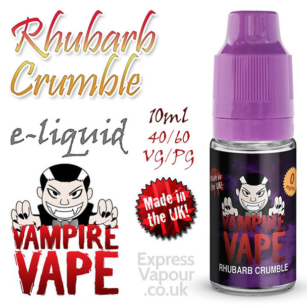 Rhubarb Crumble - Vampire Vape e-liquid - 10ml