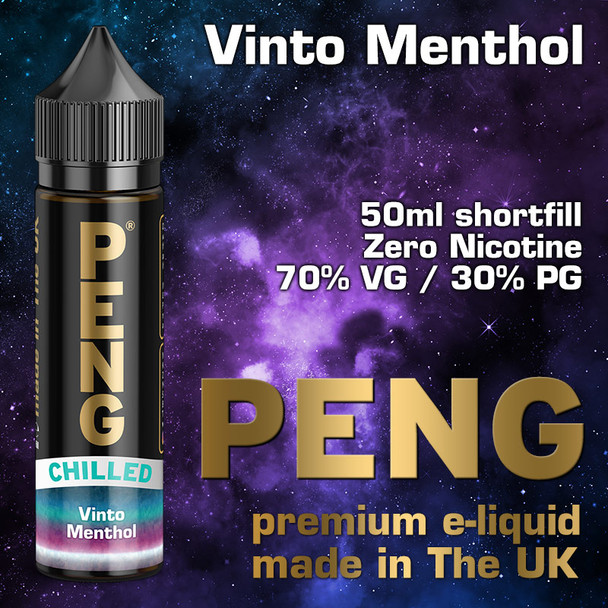 Vinto Menthol - PENG e-liquid - 70% VG - 50ml