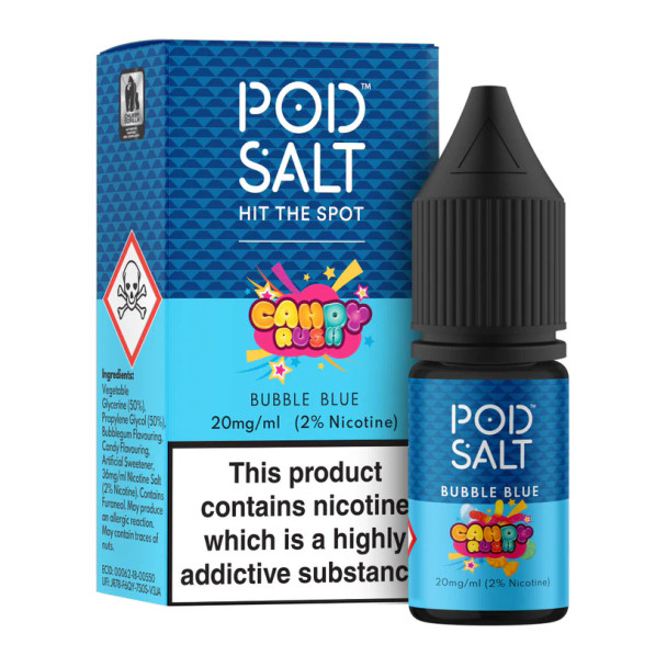 Bubble Blue Nic Salt by Pod Salt & Candy Rush