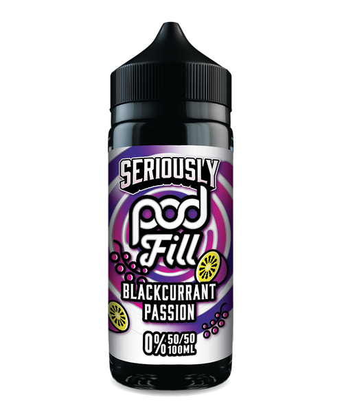 Blackcurrant Passion 50/50 Shortfill by Seriously Pod Fill 100ml