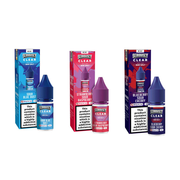 Seriously Clear 5mg, 10mg & 20mg Nic Salt
