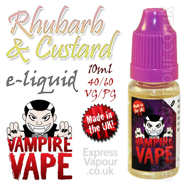 Rhubarb and Custard - Vampire Vape 40% VG e-Liquid - 10ml