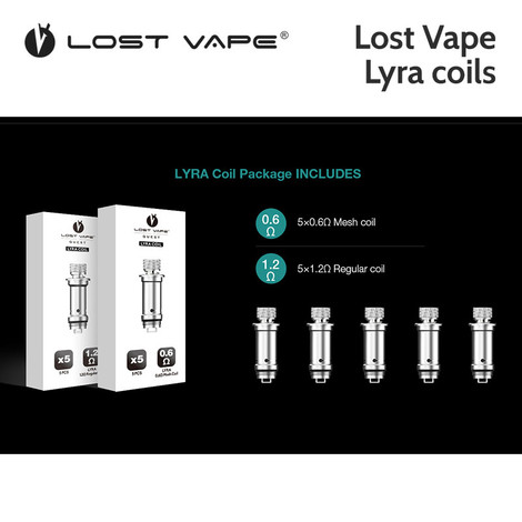 Lost Vape Lyra Replacement Coils (5-Pack)