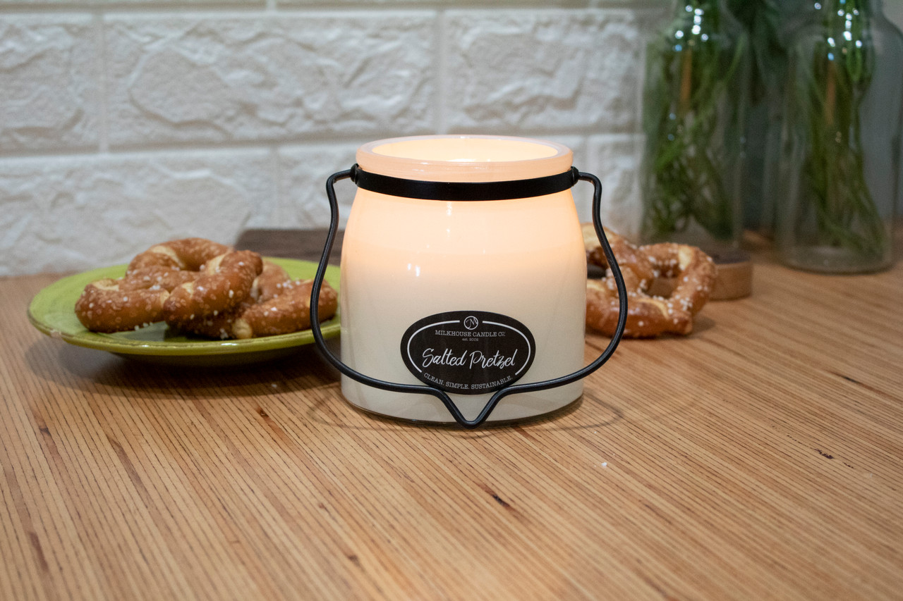 Salted Pretzel butter glow jar 16 oz Milkhouse candle