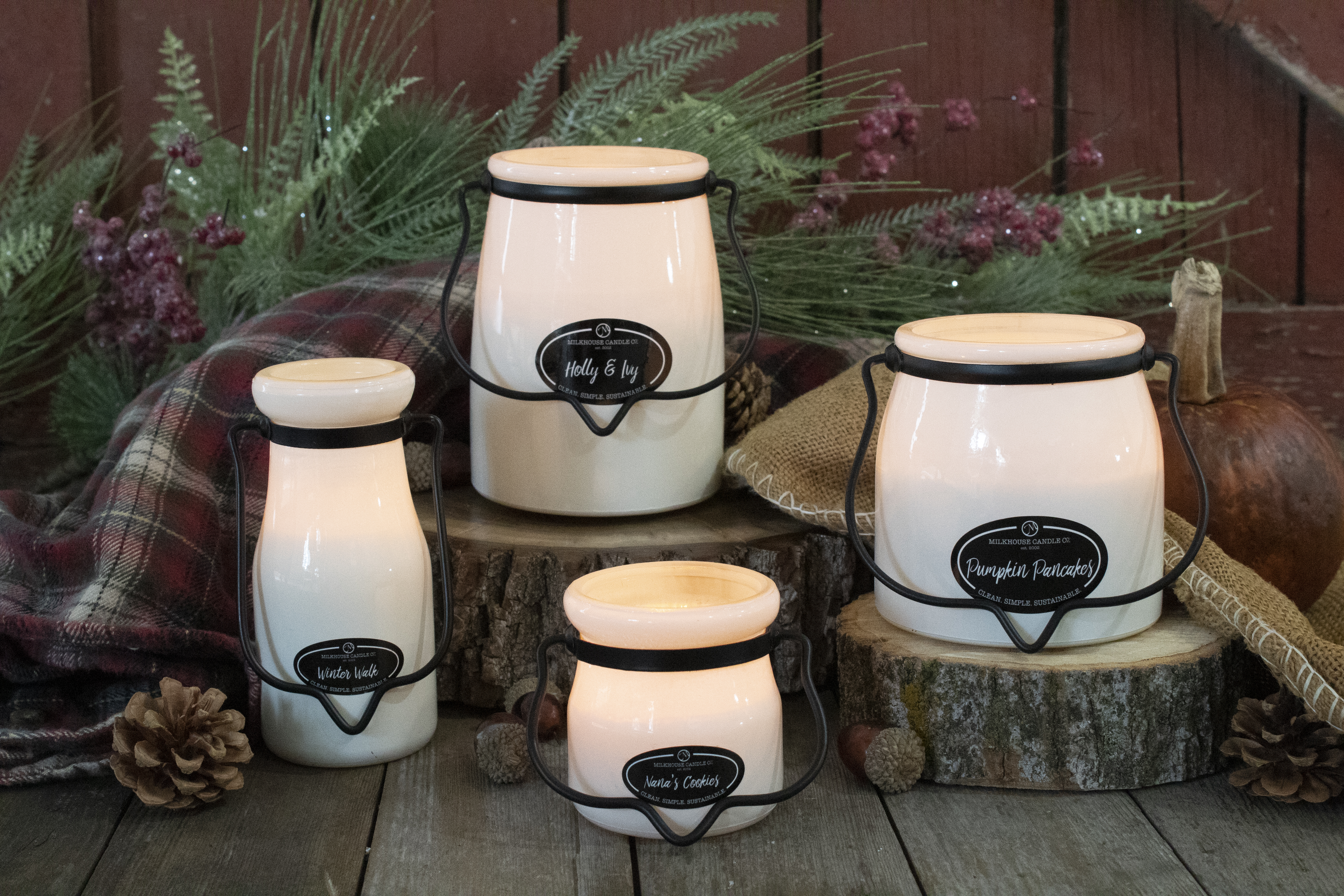 Milkhouse Candles - 16 oz Milkhouse Candles - Butter Glow Jars - White  Cloud Coffee