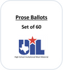 Prose Ballots (Set of 60)