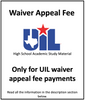 Waiver Appeal Fee