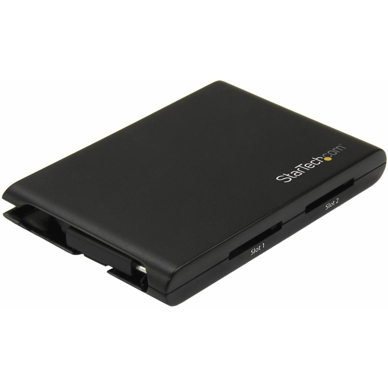 StarTech.com Dual-Slot SD Card Reader/Writer - USB 3.0 with USB-C - SD 4.0,  UHS II - Portable SD/SDHC/SDXC Card Reader/Writer with UHS-II 2SD4FCRU3C 