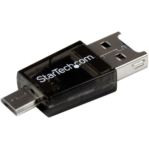 StarTech.com Micro SD to Micro USB / USB OTG Adapter Card Reader For Android Devices MSDREADU2OTG