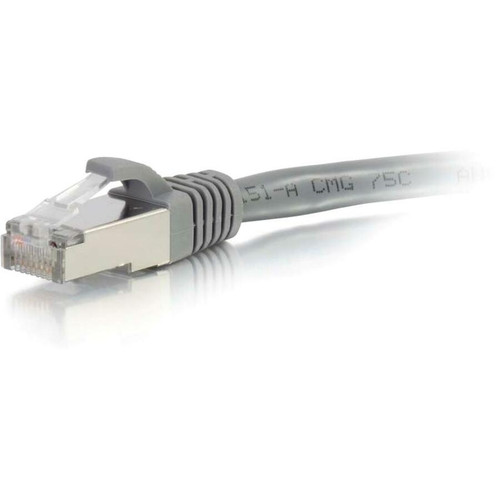C2G 25ft Cat6 Ethernet Cable - Snagless Shielded (STP) - Gray 00788