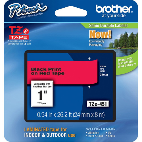 Brother P-touch TZe Laminated Tape Cartridges TZE-451