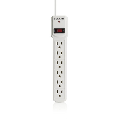 Belkin 6-Outlet Surge Protector with 3-foot Power Cord F5C047