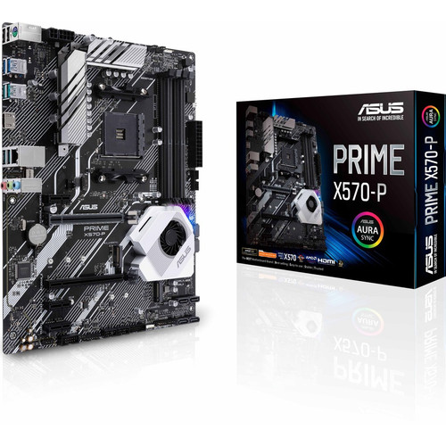 Asus Prime X570-P Desktop Motherboard - AMD Chipset - Socket AM4 - ATX PRIME X570-P