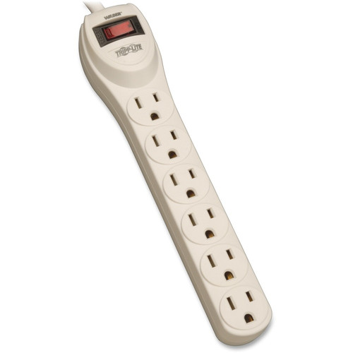Tripp Lite Waber Industrial Power Strip 6 Outlets 5-15R 4' Cord 15 Amp PS6