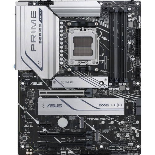 Asus Prime X670-P Desktop Motherboard - AMD X670 Chipset - Socket AM5 - ATX PRIMEX670-P