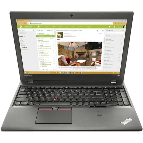 Lenovo ThinkPad T560 20FH001TUS 15.6" Notebook - 1920 x 1080 - Intel Core i7 6th Gen i7-6600U Dual-core (2 Core) 2.60 GHz - 8 GB Total RAM - 256 GB SSD - Black 20FH001TUS