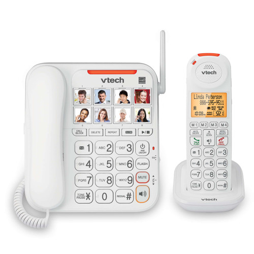 VTECH Amplified Corded + Cordless Phone Kit