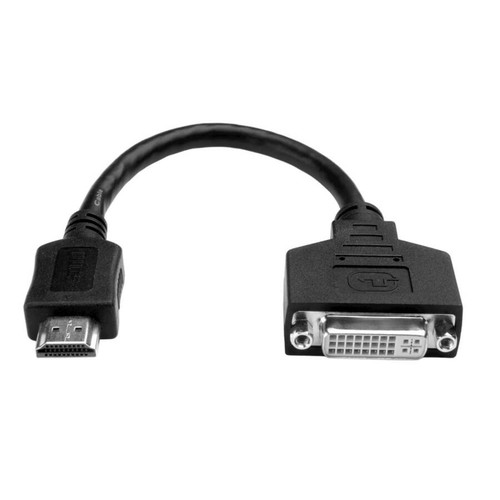 Tripp Lite 8in HDMI to DVI Cable Adapter Converter HDMI Male to DVI-D Female 8" P132-08N