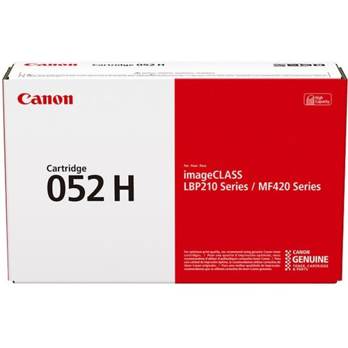 Canon 052H Original High Yield Laser Toner Cartridge - Single Pack - Black Pack 2200C001