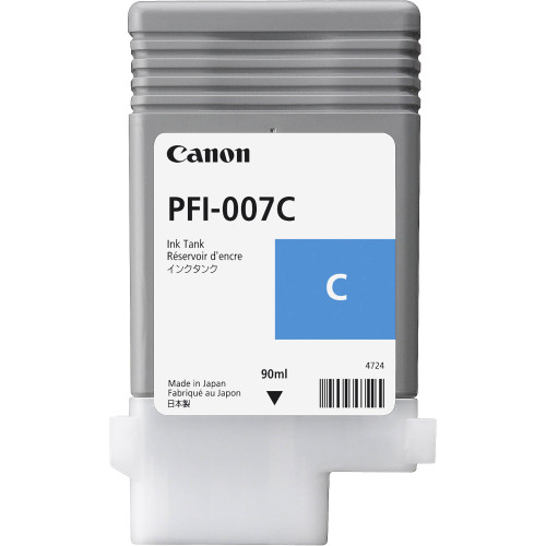 Canon PFI-007C Original Inkjet Ink Cartridge - Dye Cyan Pack 2144C001