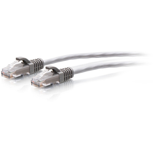 C2G 15ft Cat6a Snagless Unshielded (UTP) Slim Ethernet Patch Cable - Gray C2G30122