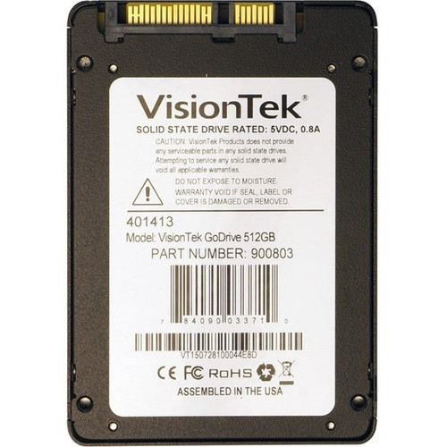 VisionTek Go Drive 512 GB Solid State Drive - 2.5" Internal - SATA (SATA/600) 900803
