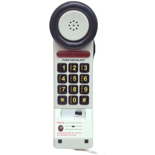 Med-PatXL2050 One-Piece Telephone with Extra Large On/Off Push Button
