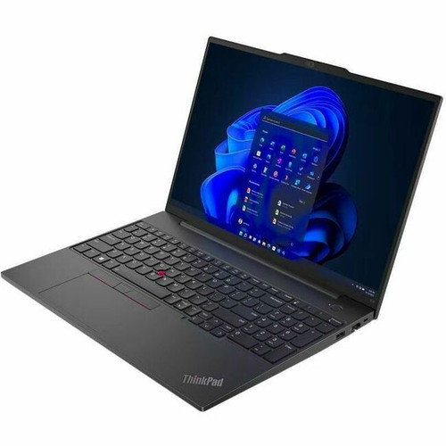 Lenovo ThinkPad E16 Gen 1 21JT001PUS 16" Notebook - WUXGA - 1920 x 1200 - AMD Ryzen 5 7530U Hexa-core (6 Core) 2 GHz - 8 GB Total RAM - 8 GB On-board Memory - 256 GB SSD - Graphite Black 21JT001PUS